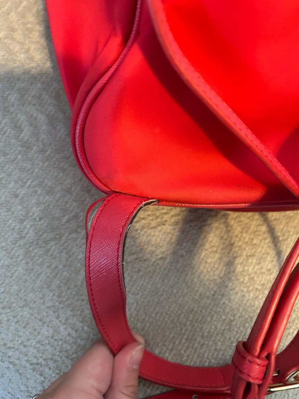 Kate Spade Red Nylon Mini Backpack - Picture 5 of 10